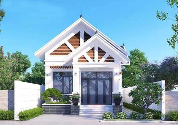 +10 Mẫu nhà cấp 4 mái thái đẹp "bất ngờ" xây nhiều tại Việt Nam Mau Nha Ong Cap 4 Mai Thai 03