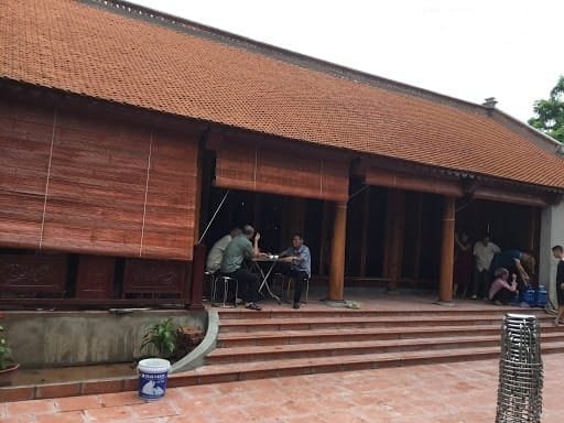 Chuyên thiết kế & thi công làm nhà gỗ mít 3 gian, 5 gian kẻ truyền Bắc Bộ đẹp + chất lượng Mẫu nhà gỗ xoan 5 gian